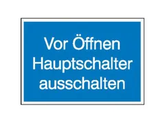 aanwijzingsbord,Vóór het openen hoofdschakelaar uitschakelen,PVC