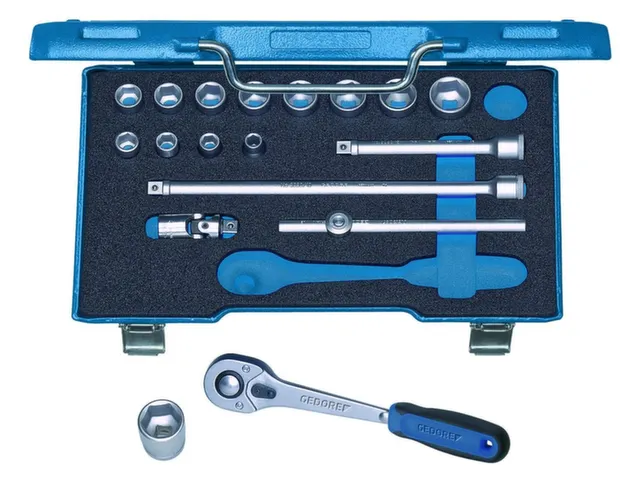 30 HMU-10 Dopsleutelset 3/8 inch 22-delig zeskant 6-22mm