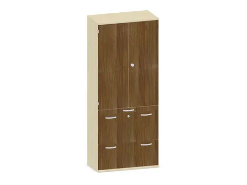 kantoorkast,HxBxD 1920x800x430mm,decor romp esdoorn,decor front noten