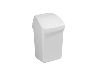 Afvalbak Delta swingdeksel 10 Liter Wit - 1