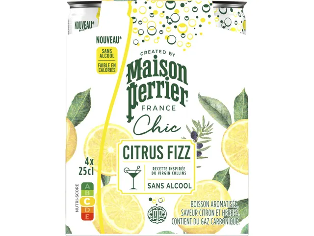 Mocktail Citrus Fizz Blik 25 CL Pak 4 Stuks