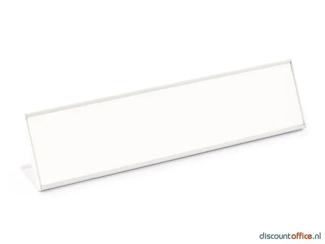 OUTLET Tafelnaambord 1 Zijdig Whiteboard Schrijfoppervlak 210x52mm