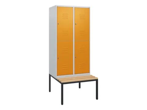 Dubbeldekse dekenkist,HxBxD 1950x800x815mm,2x2vak.,vak B 400mm