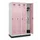 locker,HxBxD 1950x1200x500mm,4vak,vak B 300mm,draaigrendel,sokkel