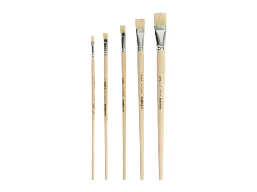 Kwast Qrea varkenshaar set à 5 breedtes