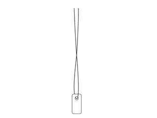 HERMA 6931 Hanglabel 7x15mm Wit karton met wit draad 1000 stuks - 4