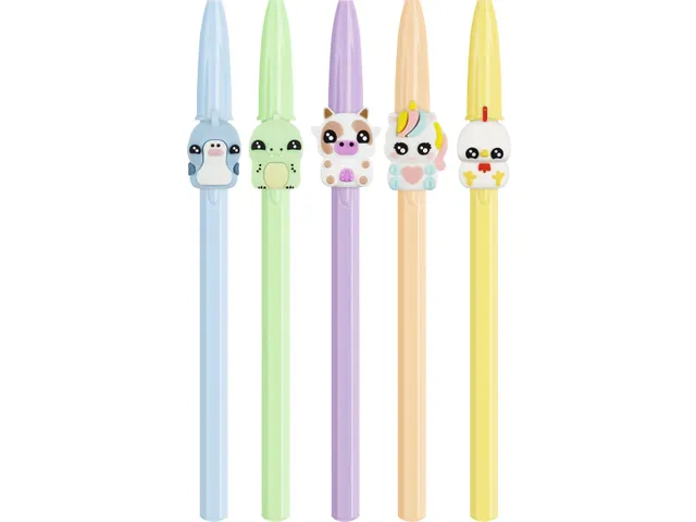 balpen Cristal Medium pastel figurines doos van 20 stuks assorti