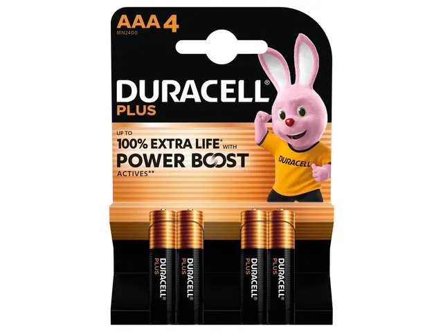 Batterij Duracell Plus Powerboost AAA 4 stuks