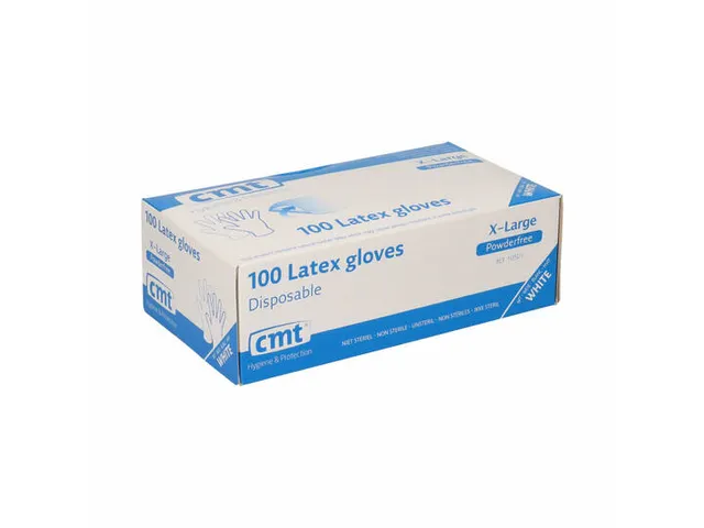 handschoenen latex poedervrij maat XL wit 1000 stuks