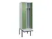 locker voor scheiding van kleding,HxBxD 2120x600x815mm,2vak