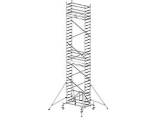 vouwsteiger,werk H 9,8m,steiger H 9m,platform BxD 2000x600mm,aluminium