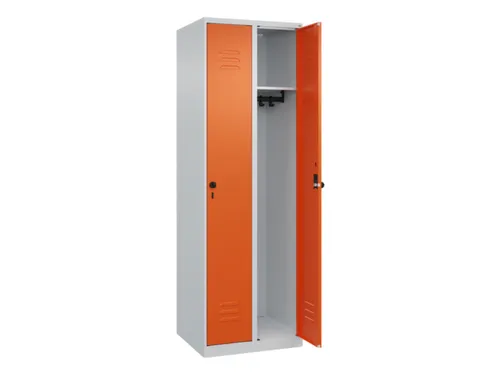 locker,HxBxD 1850x600x500mm,2vak,vak B 300mm,draaigrendel