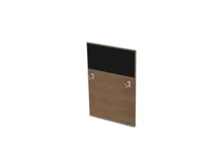 baliepaneel,v. bureau,aanbouw rechts,B 800mm,NT-cherry,BN8033-zwart - 1