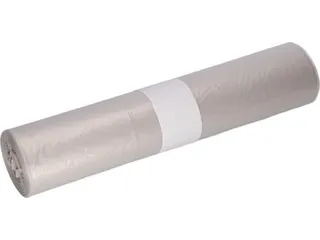 Vuilniszak 120-130L 80x100x0,2cm HDPE Transparant Rol van 50 stuks - 3