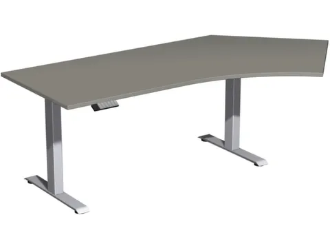 Elektrisch in hgte vst. hoekbureau,HxBxD 630-1280x2166x1130mm