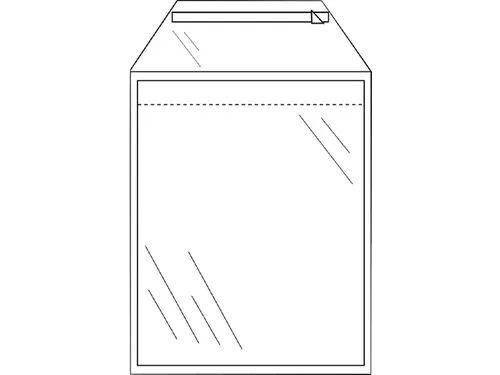 Envelop Cleverpack Akte A4 220x300mm Transparant Zelfklevend