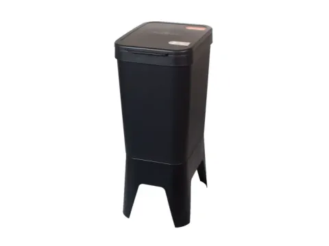 Bonton Circubin Duurzame Afvalbak 20+20 Liter antraciet met deksel