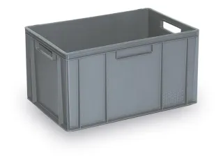 Euronorm Stapelkrat Hxlxb 320x600x400mm 63liter Grijs - 2