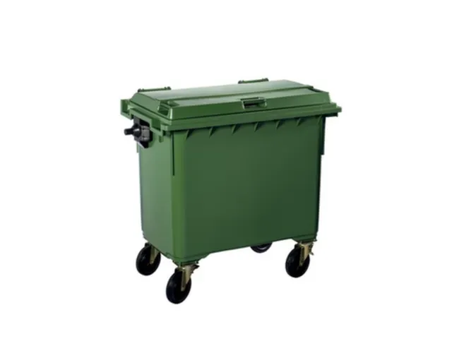 Contivia 4,vuilnisbak 4wielen 660L groen