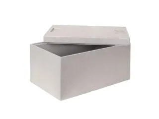Euronorm-stapelbak,m. isoleerbox,HxLxB 320x600x400mm,65/35l,PP,grijs - 7