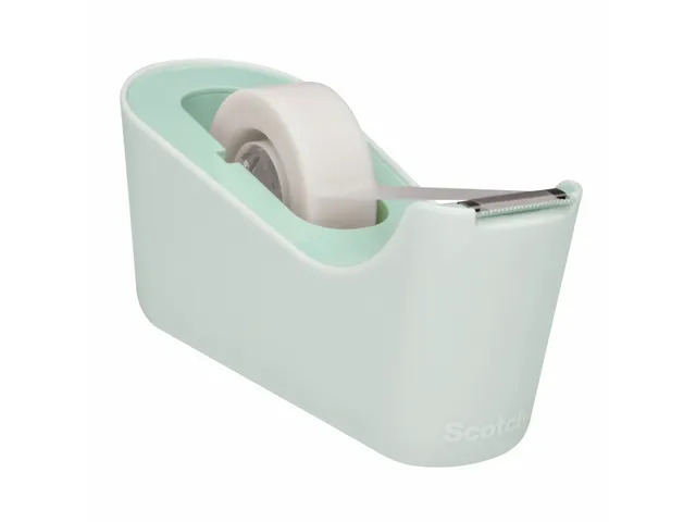 Plakbandhouder Scotch C18 mint + 1 rol magic tape 19mmx33m