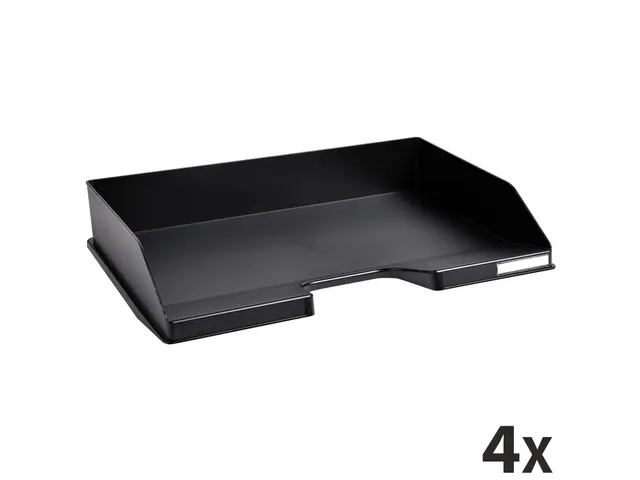 Corbeille à courrier Combo à l'italienne Ecoblack - Noir
