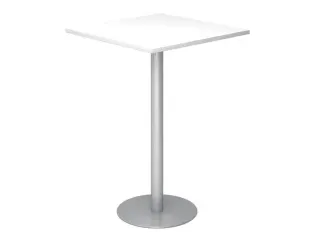 statafel,HxBxD 1116x800x800mm,vierkant,schotelvoet zilverkleurig - 1