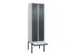 locker met bank,voor scheiding van kleding,HxBxD 2120x600x815mm,2vak