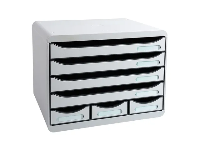 Store-box Mini Ladenblok 7 Laden Grijs