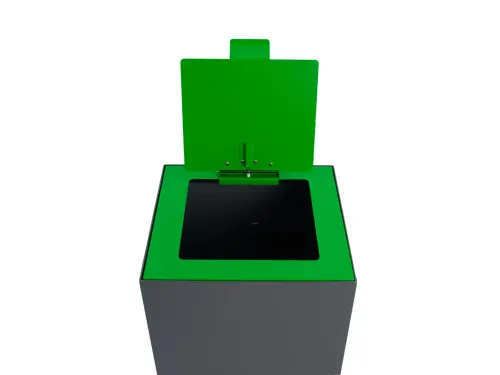 V-Part Top met klepdeksel voor Modulaire Afvalbak 85 en 90 L Groen