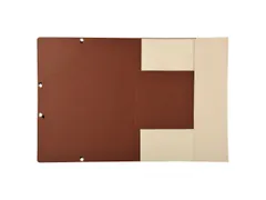 Elastomap met 3 kleppen gerecycleerd karton 380g/m2 Forever - A4-Zand