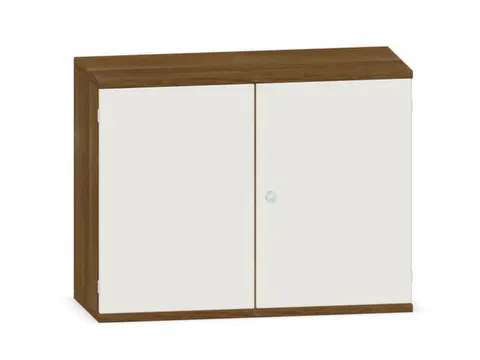 kantoorkast,HxBxD 770x1000x430mm,decor romp noten,decor front wit