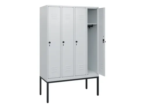locker,HxBxD 1950x1200x500mm,4vak,vak B 300mm,draaigrendel