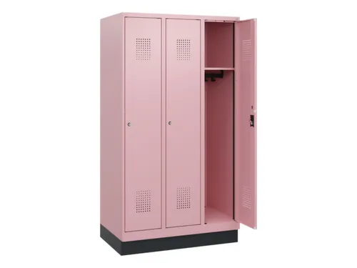 schoollocker,HxBxD 1630x900x500mm,3vak,vak B 300mm,cil.-slot,sokkel