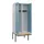 locker met bank,voor scheiding van kleding,HxBxD 2120x800x815mm,2vak