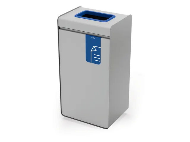 DURASORT Afvalbak sorteerunit 55L voor papier Grijs Blauw