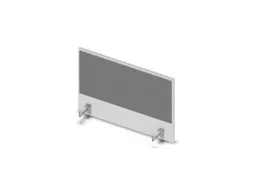 opzetpaneel v. bureau aanbouw aan de zijkant Bl-wit BN8078-grijs 800mm