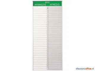 Bhv Ontruimingsbord 60 Namen Aluminium Aan/afwezigheidbord - 1