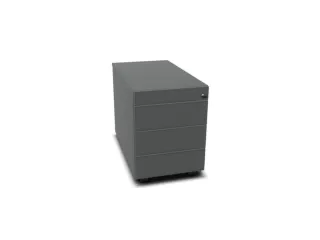 mobiel ladeblok,HxBxD 525x430x800mm,3lade(n),MS-donkergrijs - 1