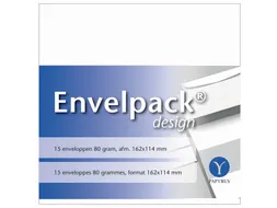 Envelop Papyrus Envelpack Design C6 114x162mm wit 894406 15 stuks