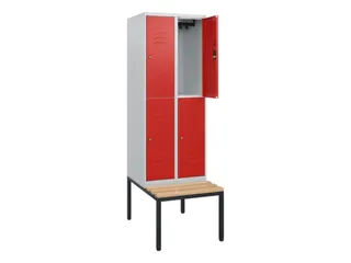 Dubbeldekse dekenkist,HxBxD 1950x600x815mm,2x2vak.,vak B 300mm - 2