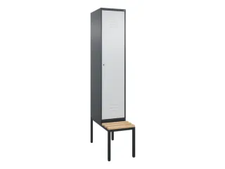 locker met bank,HxBxD 2120x400x815mm,1vak,vak B 400mm,cil.-slot - 1