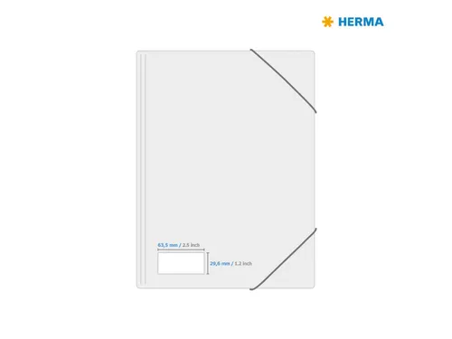 HERMA 5045 Gekleurde etiketten A4 63,5x29,6mm Neon Rood 540 stuks