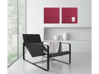 Glasmagneetbord Sigel Artverum 48x48cm Bessenrood - 3