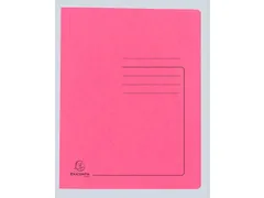 Snelhechtmap glanskarton 355g A4 roze
