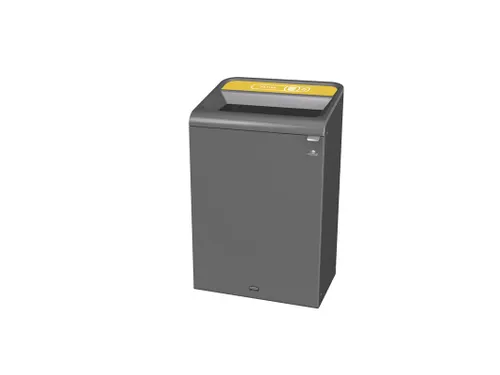 Configure Recyclingstation Papier 125 Liter Antraciet Geel