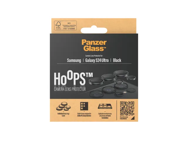 PanzerGlass Hoops Camera Lens Protector Black Samsung Galaxy S24
