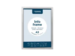 Infokader Europel zelfklevend A3 zilver