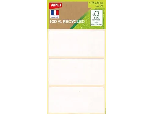 Witte Etiketten In Etui