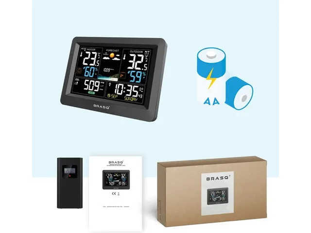 BRASQ Weerstation met CO2 meter WS200